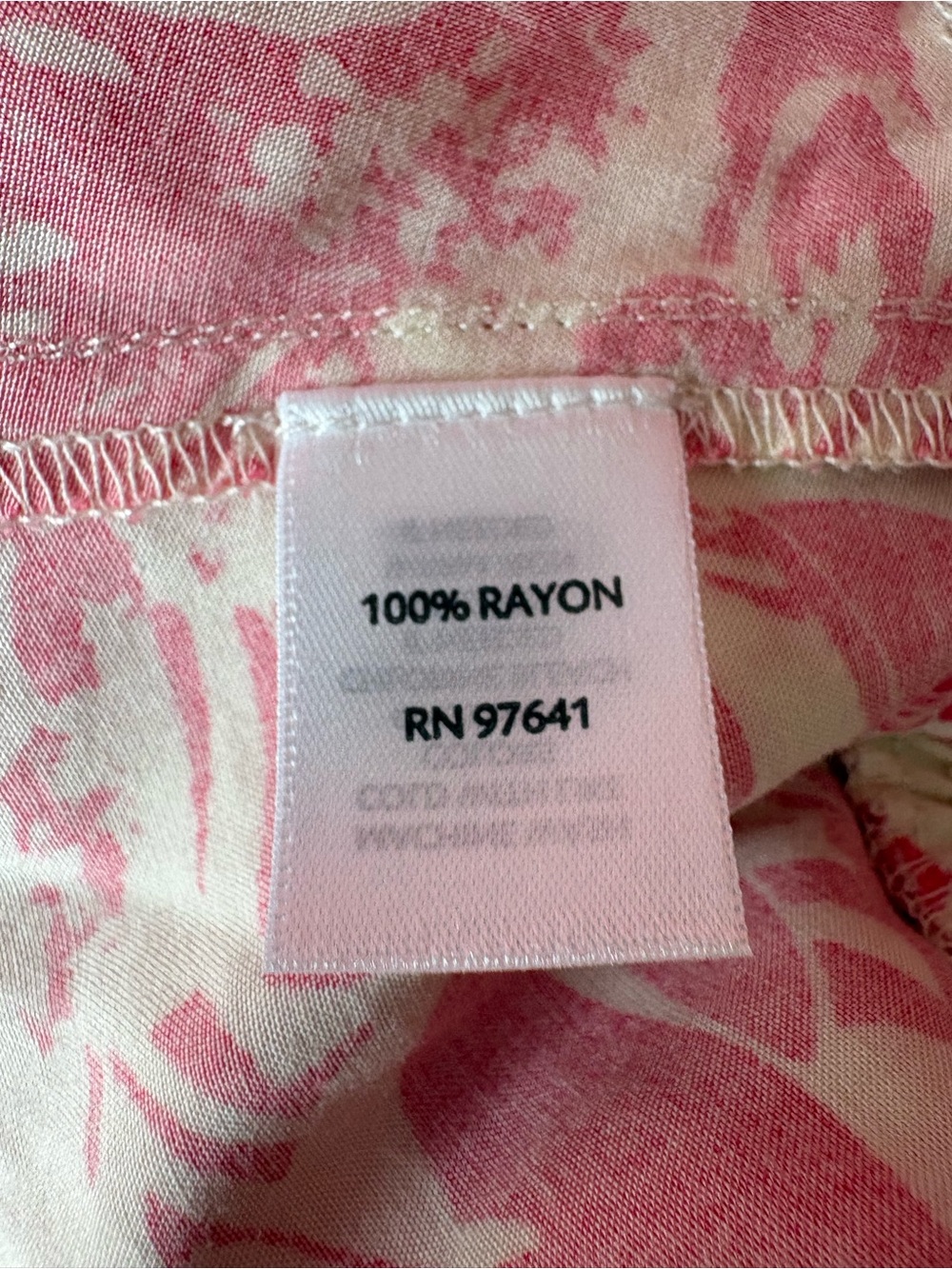 J. Jill Cream and Pink Tropical Floral A-Line Pull-On Skirt Ruched Waist sz L - Picture 7 of 8